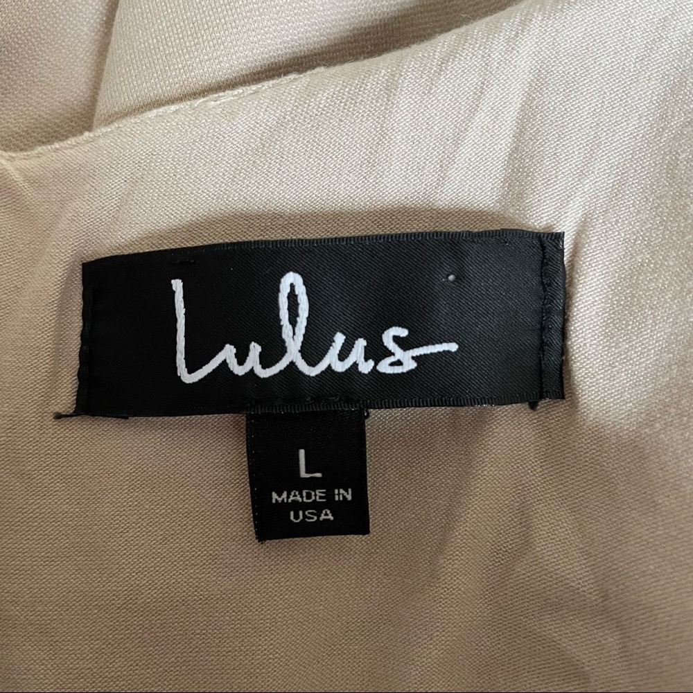 Lulu's Tan Sleeveless Dress - Picture 8 of 8